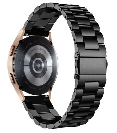 Strap-it® Strap-it Samsung Galaxy Watch 4 - 44mm Stahlband (Schwarz) Strap-it® Strap-it Samsung Galaxy Watch 4 - 44mm Stahlband (Schwarz)
