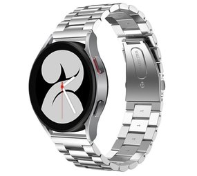 Strap-it® Samsung Galaxy Watch 4 - 44mm Stahlband (Silber) Strap-it® Samsung Galaxy Watch 4 - 44mm Stahlband (Silber)