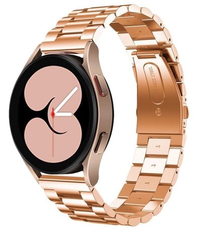 Strap-it® Strap-it Samsung Galaxy Watch 4 - 44mm Stahlband (Roségold)