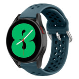 Strap-it® Samsung Galaxy Watch 4 - 44mm Silikonarmband mit Löchern (Felsengrün) Strap-it® Samsung Galaxy Watch 4 - 44mm Silikonarmband mit Löchern (Felsengrün)