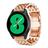 Strap-it® Samsung Galaxy Watch 4 - 44mm Drachenarmband aus Stahl (Roségold) Strap-it® Samsung Galaxy Watch 4 - 44mm Drachenarmband aus Stahl (Roségold)