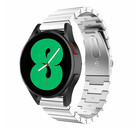Strap-it® Strap-it Samsung Galaxy Watch 4 - 44mm Metallarmband (Silber)