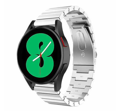 Strap-it® Strap-it Samsung Galaxy Watch 4 - 44mm Metallarmband (Silber) Strap-it® Strap-it Samsung Galaxy Watch 4 - 44mm Metallarmband (Silber)