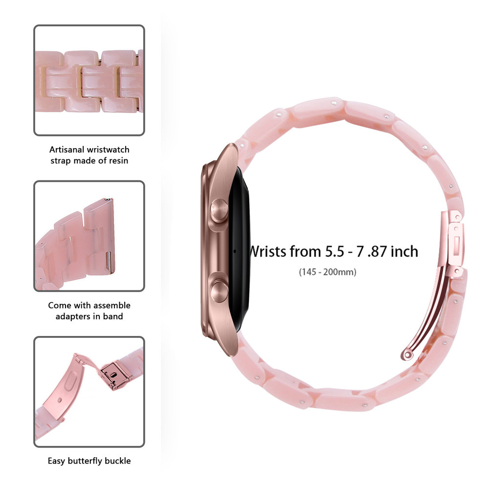 Strap-it® Strap-it Samsung Galaxy Watch 4 - 44mm Resinarmband (Rosa) Strap-it® Strap-it Samsung Galaxy Watch 4 - 44mm Resinarmband (Rosa)