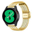 Strap-it® Strap-it Samsung Galaxy Watch 4 - 44mm Edelstahlarmband (Gold)