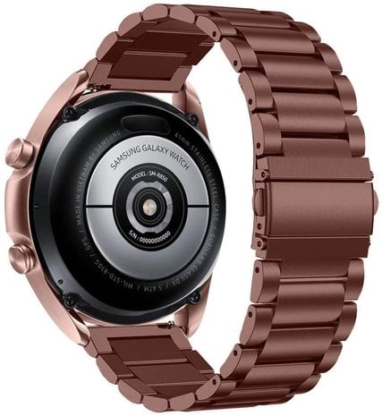 Strap-it® Strap-it Samsung Galaxy Watch 4 - 44mm Stahlband (Bronzebraun)