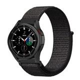 Strap-it® Samsung Galaxy Watch 4 Classic 46mm Nylonarmband (Schwarz) Strap-it® Samsung Galaxy Watch 4 Classic 46mm Nylonarmband (Schwarz)