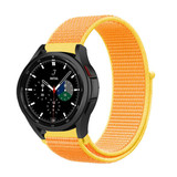 Strap-it® Samsung Galaxy Watch 4 Classic 46mm Nylonarmband (Hellgelb) Strap-it® Samsung Galaxy Watch 4 Classic 46mm Nylonarmband (Hellgelb)