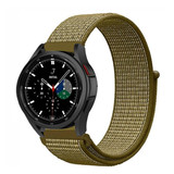 Strap-it® Samsung Galaxy Watch 4 Classic 46mm Nylonarmband (Oliv) Strap-it® Samsung Galaxy Watch 4 Classic 46mm Nylonarmband (Oliv)