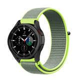 Strap-it® Samsung Galaxy Watch 4 Classic 46mm Nylonarmband (Fluoreszierend) Strap-it® Samsung Galaxy Watch 4 Classic 46mm Nylonarmband (Fluoreszierend)