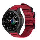 Strap-it® Strap-it Samsung Galaxy Watch 4 Classic 46mm Nylon-Schnallenarmband (Rot)