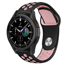 Strap-it® Strap-it Samsung Galaxy Watch 4 Classic 46mm Sportarmband (Schwarz/Rosa)