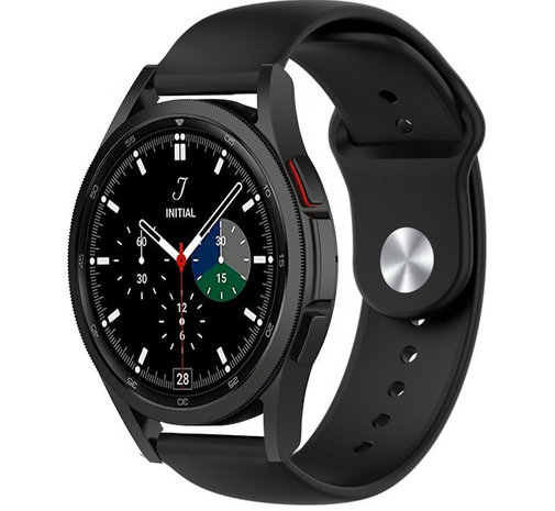 Strap-it® Strap-it Samsung Galaxy Watch 4 Classic 46mm Sportarmband (Schwarz)
