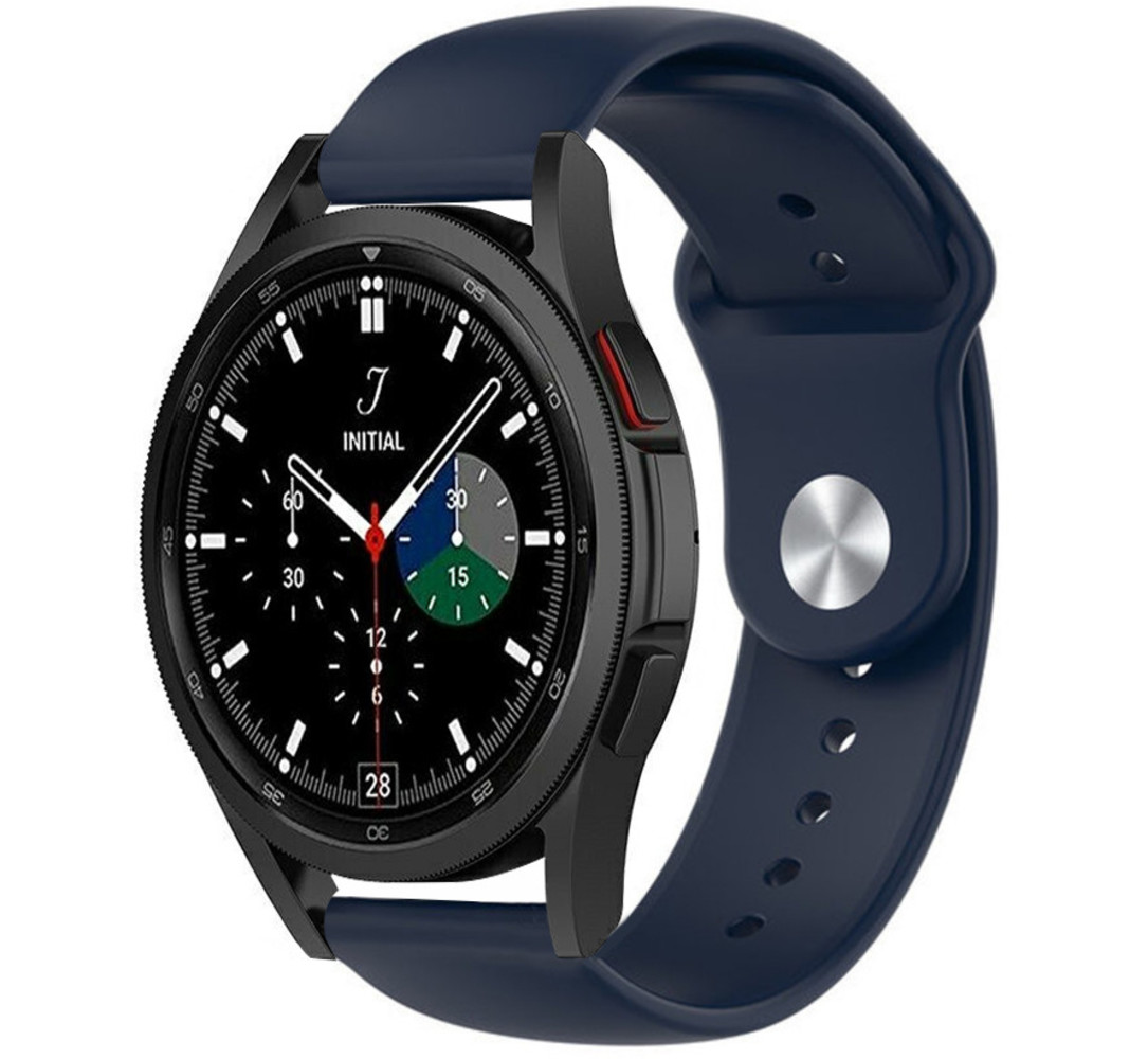 Strap-it® Strap-it Samsung Galaxy Watch 4 Classic 46mm Sportarmband (Dunkelblau)