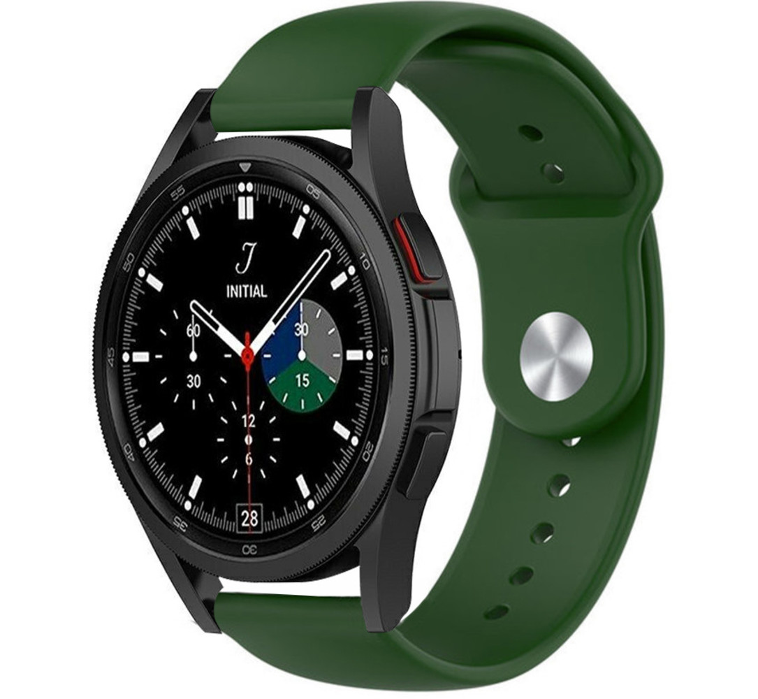 Strap-it® Strap-it Samsung Galaxy Watch 4 Classic 46mm Sportarmband (Armeegrün)