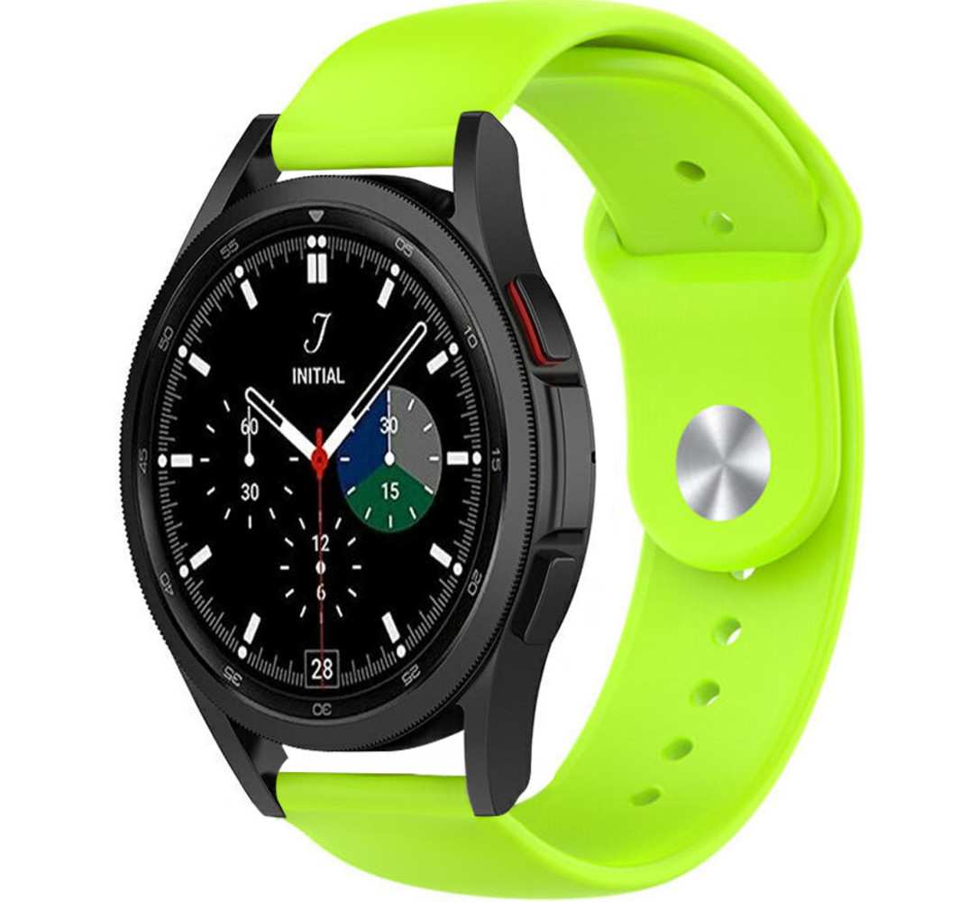 Strap-it® Strap-it Samsung Galaxy Watch 4 Classic 46mm Sportarmband (Hellgrün)