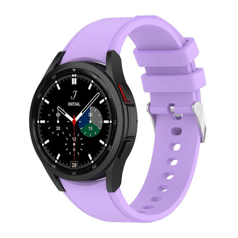 Strap-it® Strap-it Samsung Galaxy Watch 4 Classic 46mm Armband Silikon (Lila)