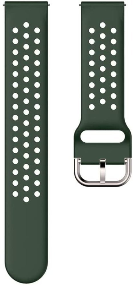 Strap-it® Strap-it Samsung Galaxy Watch 4 Classic 46mm Silikonarmband mit Löchern (Armeegrün) Strap-it® Strap-it Samsung Galaxy Watch 4 Classic 46mm Silikonarmband mit Löchern (Armeegrün)