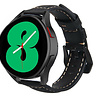 Strap-it® Strap-it Samsung Galaxy Watch 4 - 44mm Lederarmband (Schwarz) Strap-it® Strap-it Samsung Galaxy Watch 4 - 44mm Lederarmband (Schwarz)