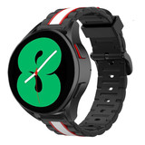 Strap-it® Samsung Galaxy Watch 4 44mm Special Edition Band (Schwarz/Weiß) Strap-it® Samsung Galaxy Watch 4 44mm Special Edition Band (Schwarz/Weiß)