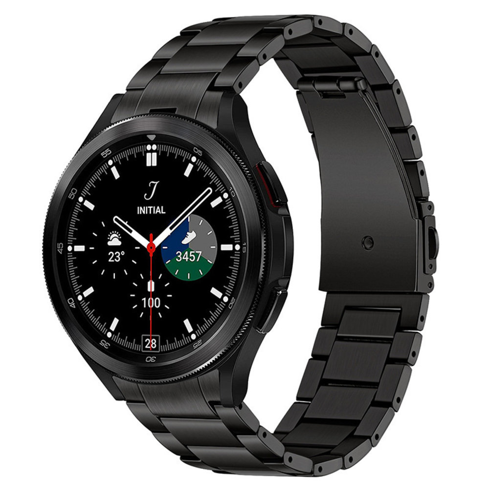 Strap-it® Strap-it Samsung Galaxy Watch 4 Classic 42mm Titanarmband (Schwarz) Strap-it® Strap-it Samsung Galaxy Watch 4 Classic 42mm Titanarmband (Schwarz)