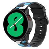 Strap-it® Samsung Galaxy Watch 4 44mm Camouflage Armband (Blau) Strap-it® Samsung Galaxy Watch 4 44mm Camouflage Armband (Blau)