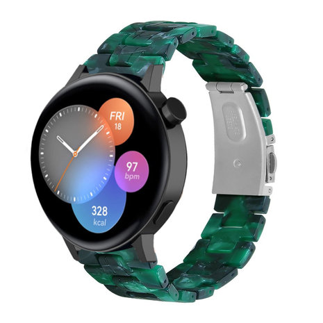 Strap-it® Strap-it Huawei Watch GT3 42mm Harzarmband (Grün)
