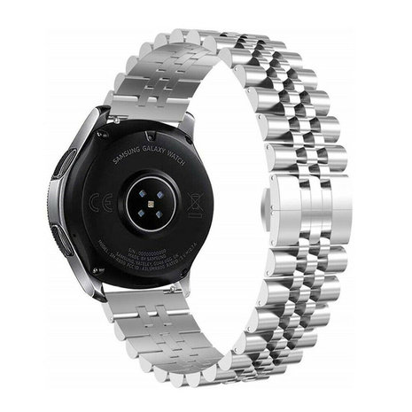 Strap-it® Strap-it Huawei Watch GT 2 Jubilee Stahlband (Silber)