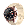 Strap-it® Strap-it Samsung Galaxy Watch 3 41mm Luxus-Silikonarmband (Beige) Strap-it® Strap-it Samsung Galaxy Watch 3 41mm Luxus-Silikonarmband (Beige)