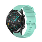 Strap-it® Strap-it Huawei Watch GT 2 Luxus Silikonarmband (Aqua)