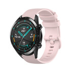 Strap-it® Strap-it Huawei Watch GT 2 Luxus Silikonband (Rosa)