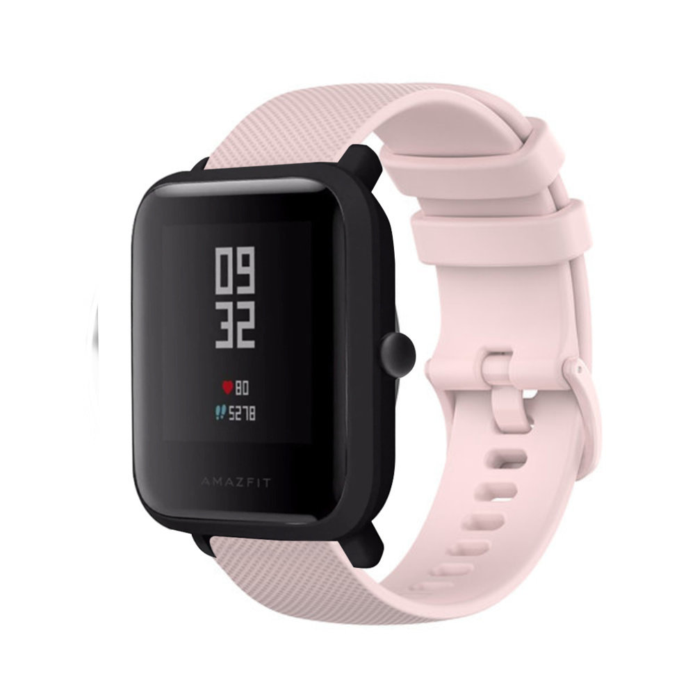 Strap-it® Strap-it Xiaomi Amazfit Bip Luxus Silikonarmband (Rosa) Strap-it® Strap-it Xiaomi Amazfit Bip Luxus Silikonarmband (Rosa)