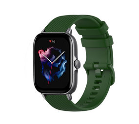 Strap-it® Amazfit GTS 3 Luxus Silikonarmband (Armeegrün) Strap-it® Amazfit GTS 3 Luxus Silikonarmband (Armeegrün)