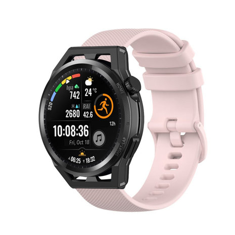 Strap-it® Strap-it Huawei GT Runner Luxus-Silikonarmband (Rosa)
