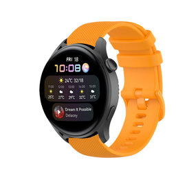 Strap-it® Huawei Watch 3 (Pro) Luxus-Silikonarmband (Orange) Strap-it® Huawei Watch 3 (Pro) Luxus-Silikonarmband (Orange)
