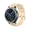 Strap-it® Strap-it Samsung Gear S3 Luxus-Silikonarmband (Beige)