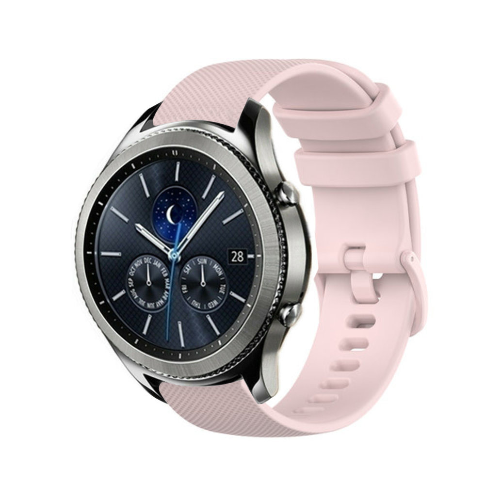 Strap-it® Strap-it Samsung Gear S3 Luxus-Silikonarmband (Rosa)