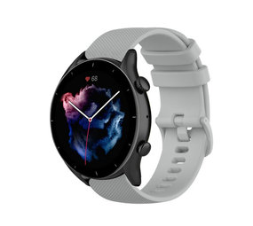 Strap-it® Amazfit GTR 3 Luxus-Silikonarmband (Grau) Strap-it® Amazfit GTR 3 Luxus-Silikonarmband (Grau)