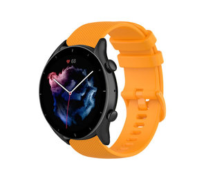 Strap-it® Amazfit GTR 3 Luxus-Silikonarmband (Orange) Strap-it® Amazfit GTR 3 Luxus-Silikonarmband (Orange)