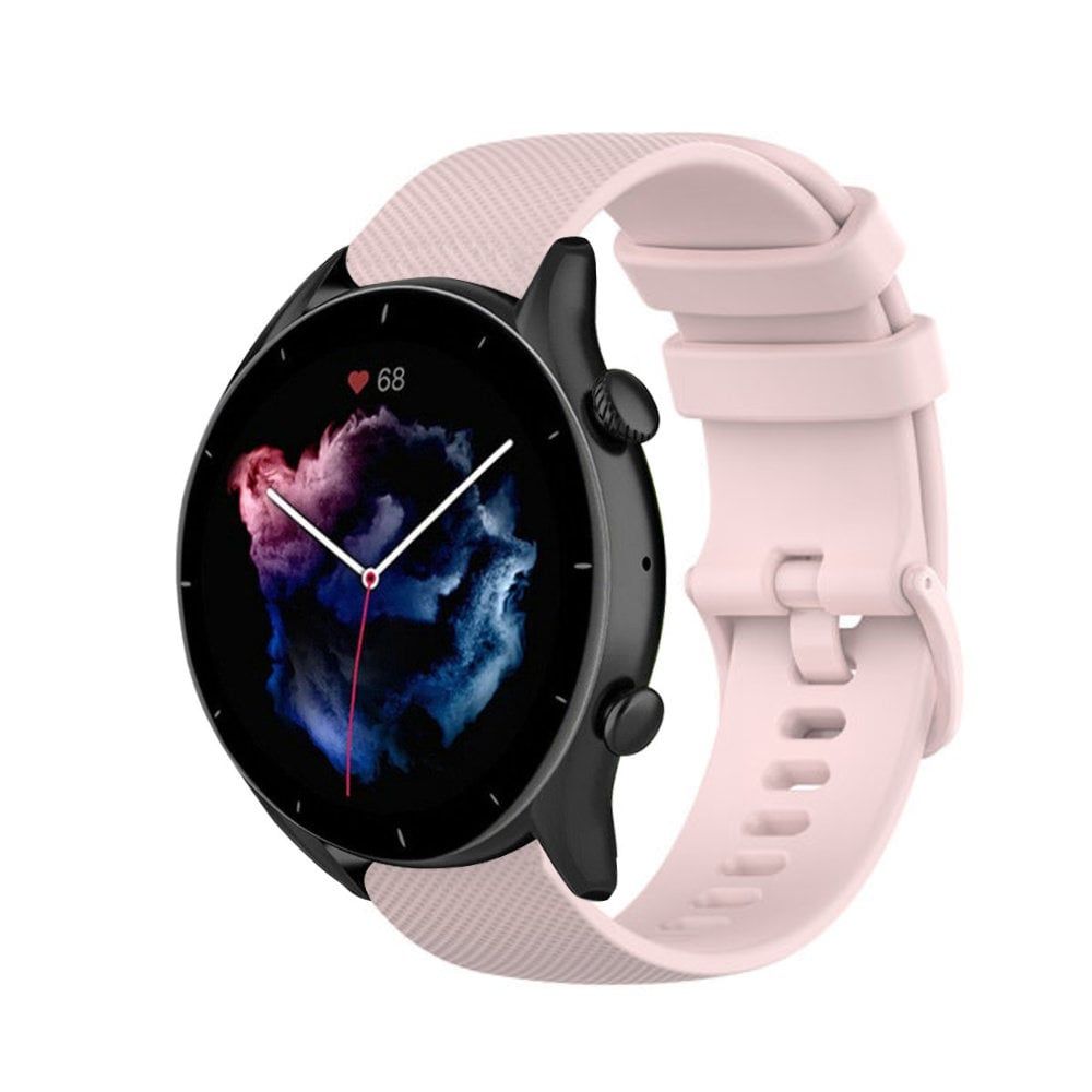 Strap-it® Strap-it Amazfit GTR 3 Luxus-Silikonarmband (Rosa)