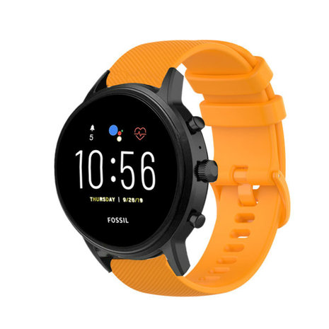 Strap-it® Strap-it Fossil Gen 5 Luxus-Silikonarmband (Orange)