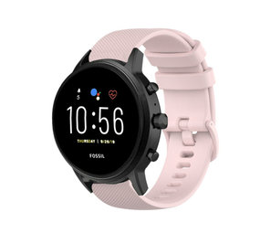 Strap-it® Fossil Gen 5 Luxus-Silikonarmband (Rosa) Strap-it® Fossil Gen 5 Luxus-Silikonarmband (Rosa)