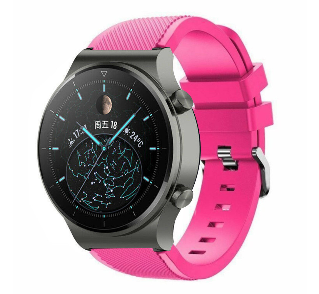 Strap-it® Strap-it Huawei Watch GT 2 Pro Silikonarmband (Pink)