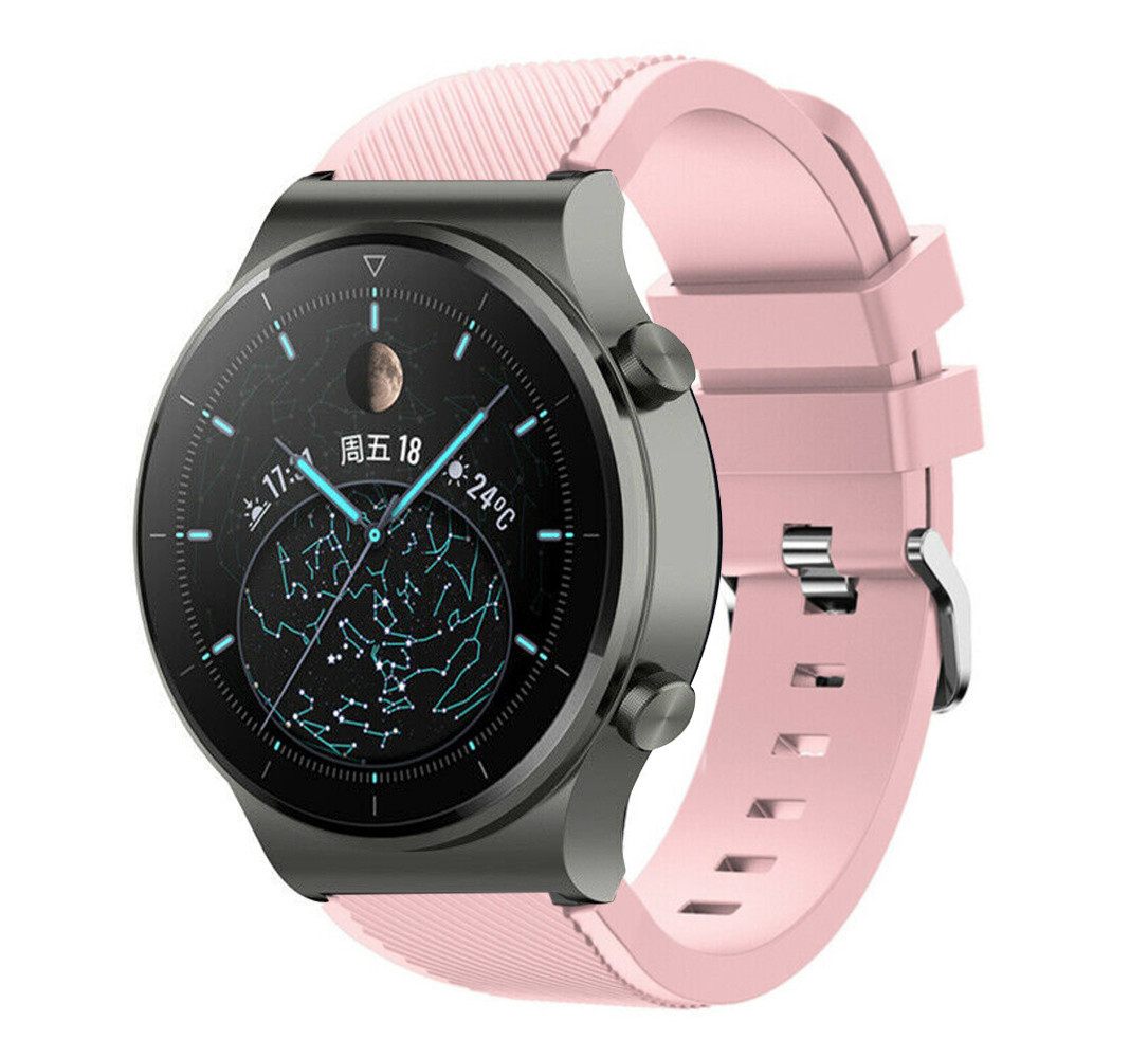 Huawei Watch GT 2 Pro Silikonarmband Rosa Smartwatcharmbaender