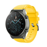Strap-it® Huawei Watch GT 2 Pro Silikonarmband (Gelb) Strap-it® Huawei Watch GT 2 Pro Silikonarmband (Gelb)