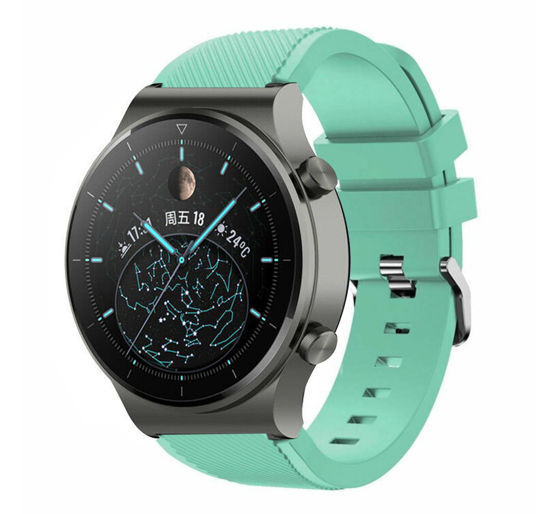 Strap-it® Strap-it Huawei Watch GT 2 Pro Silikonarmband (Aqua)