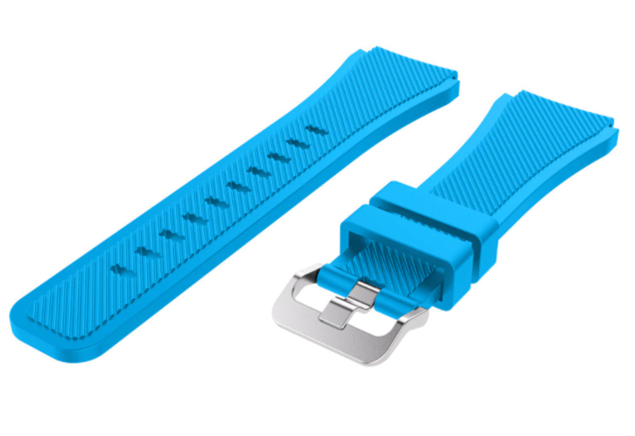 Strap-it® Strap-it Huawei Watch GT 2 Pro Silikonarmband (Hellblau)