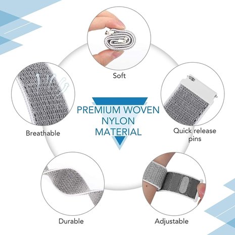 Strap-it® Strap-it Huawei Watch GT 2 Pro Nylonarmband (Muschel) Strap-it® Strap-it Huawei Watch GT 2 Pro Nylonarmband (Muschel)