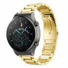 Strap-it® Strap-it Huawei Watch GT 2 Pro Stahlarmband (Gold)