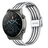 Strap-it® Strap-it Huawei Watch GT 2 Pro Edelstahlarmband (Silber/Schwarz) Strap-it® Strap-it Huawei Watch GT 2 Pro Edelstahlarmband (Silber/Schwarz)
